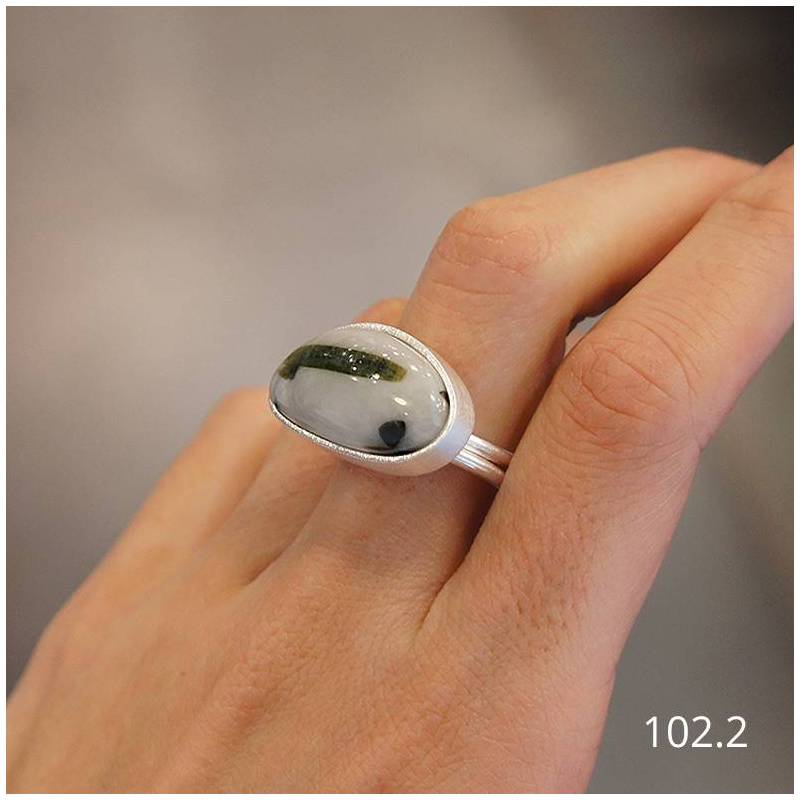 One of a kind silver ring