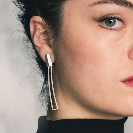Pendientes de plata CITY