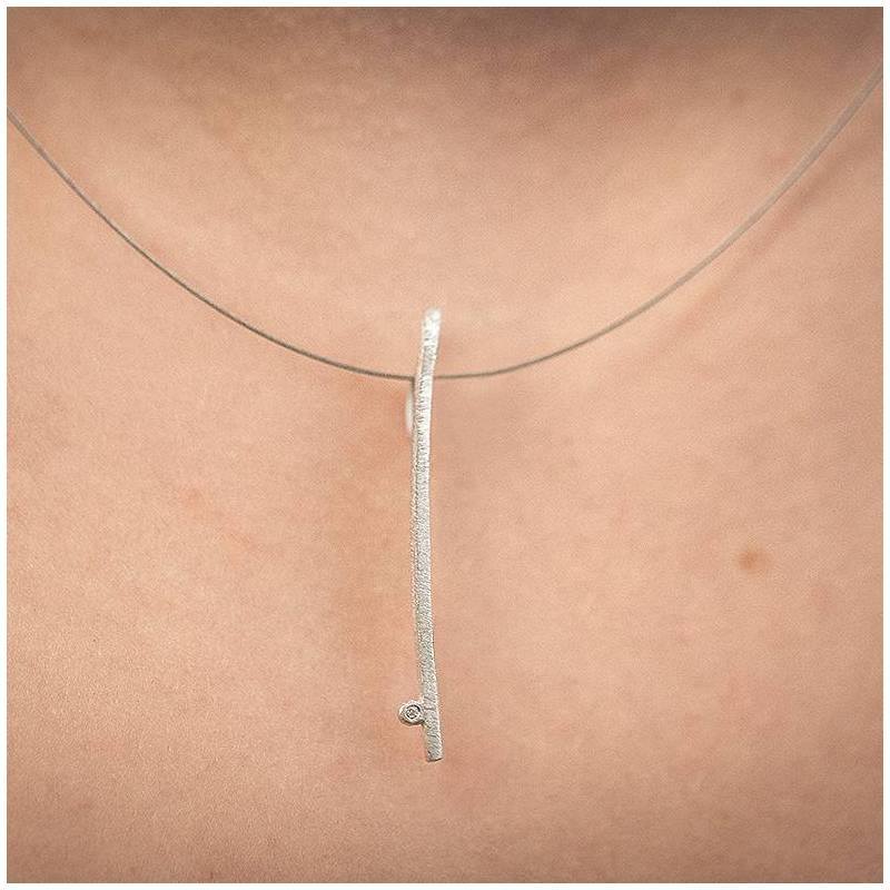 Penjoll de plata i diamant