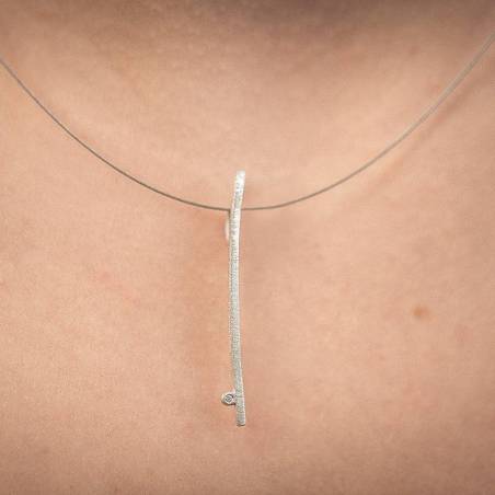 Penjoll de plata i diamant
