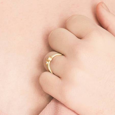 Gold and diamond ring ICE