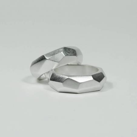 Anell unisex de plata de llei