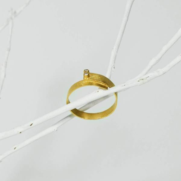 Anell or groc i diamants SINAG