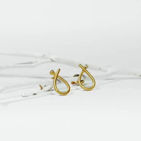 Arracades d'or de 18k amb diamants