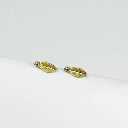 Arracades d'or amb tanca de rosca