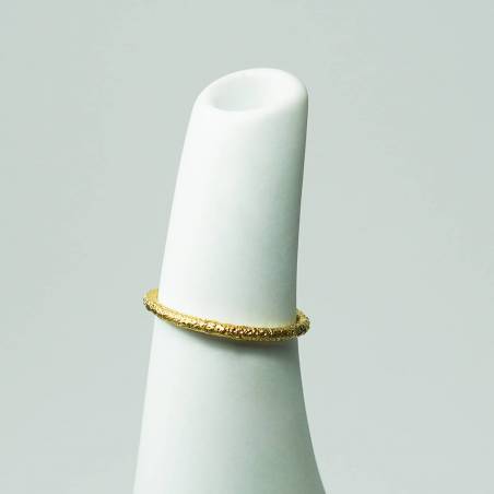Gold texture wedding band
