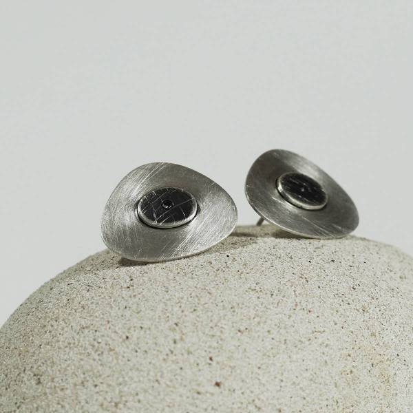 Pendientes ISLAND grandes oxidados