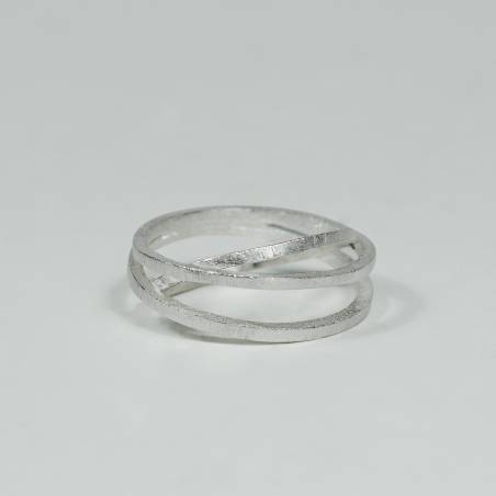 Anillo entrelazado de plata ATW