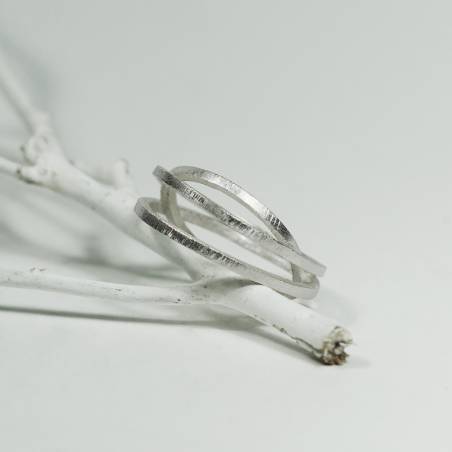 Anillo entrelazado de plata ATW