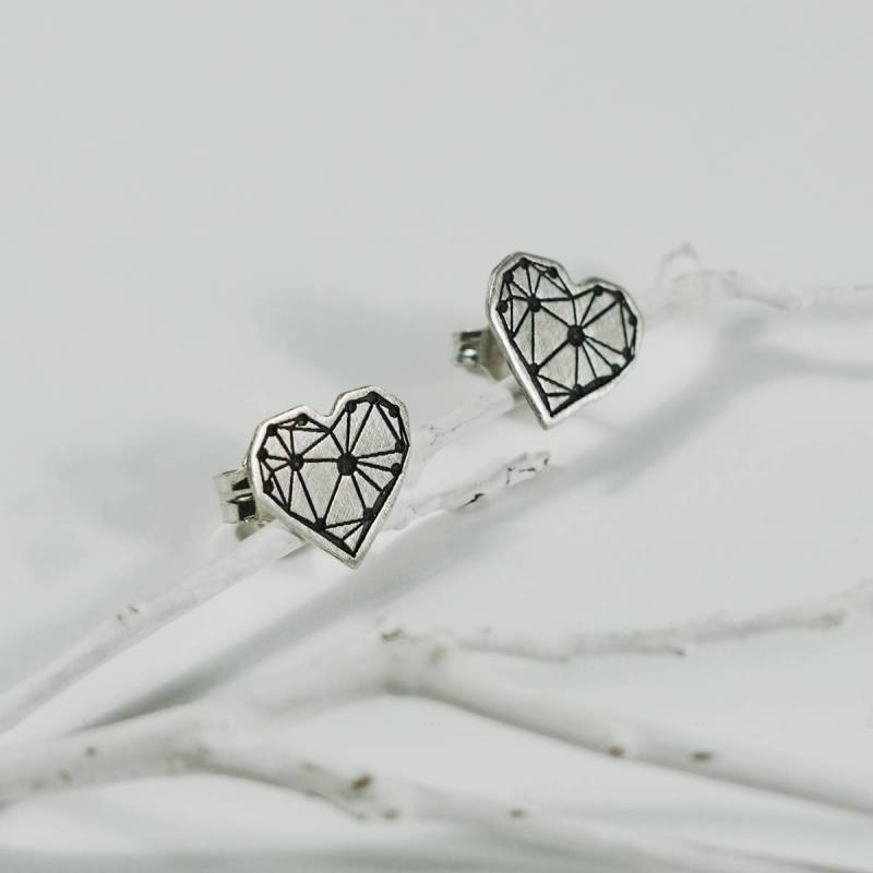 Arracades cor plata TRUE LOVE