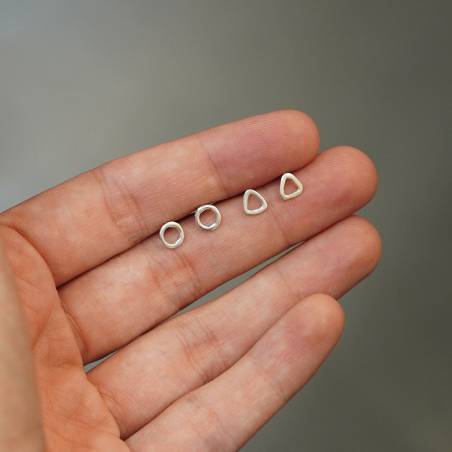 Arracades plata cercle ELEMENTS