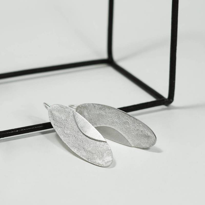 Long sterling silver earrings SAONA