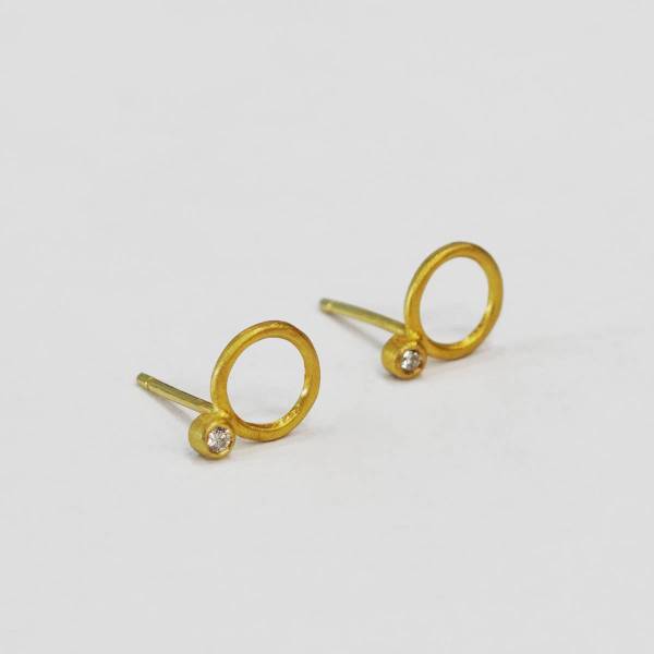 ICE gold earrings