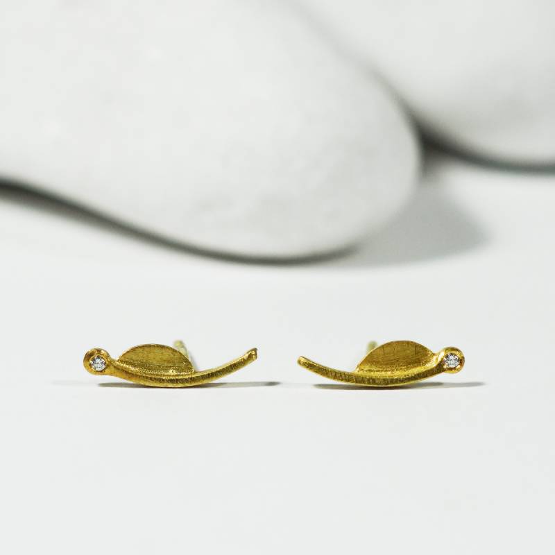 Pendientes de oro y diamantes