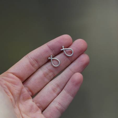 Arracades de plata de primera llei