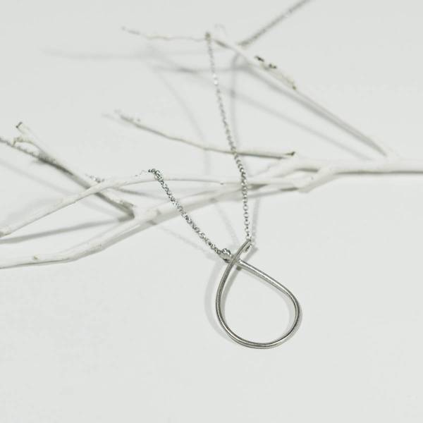 Collaret de plata i diamant INFINITY