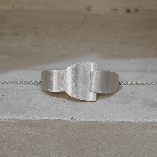 Pulsera de diseño en plata Barcelona