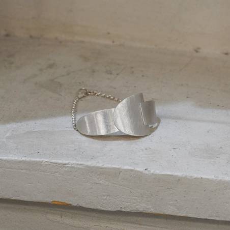 Polsera de plata amb cadena