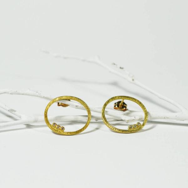 Arracades disseny amb diamants  Barcelona