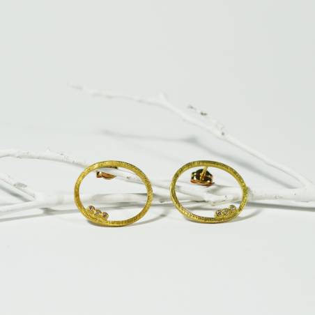 Arracades disseny amb diamants  Barcelona