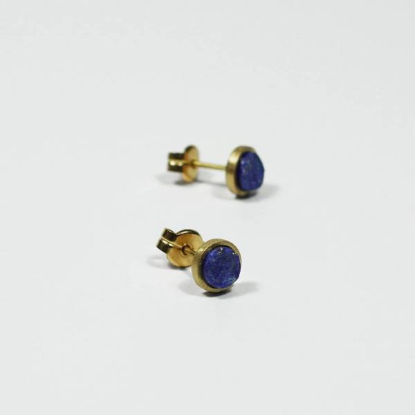 Pendientes oro y lapislazuli