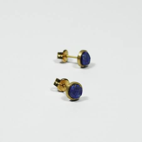 Pendientes oro y lapislazuli