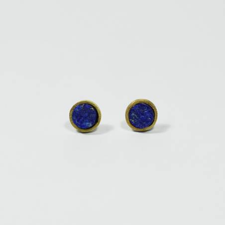 Pendientes oro y lapislazuli HOPE