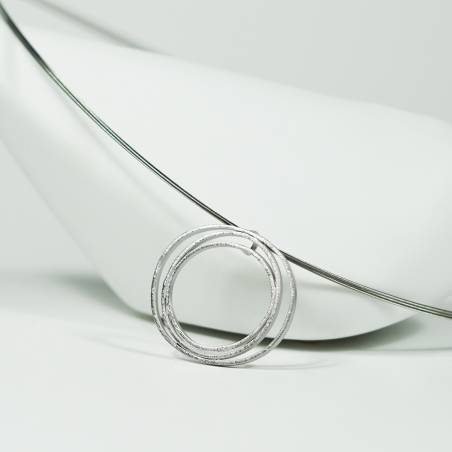 Colgante de plata y rodio LIA