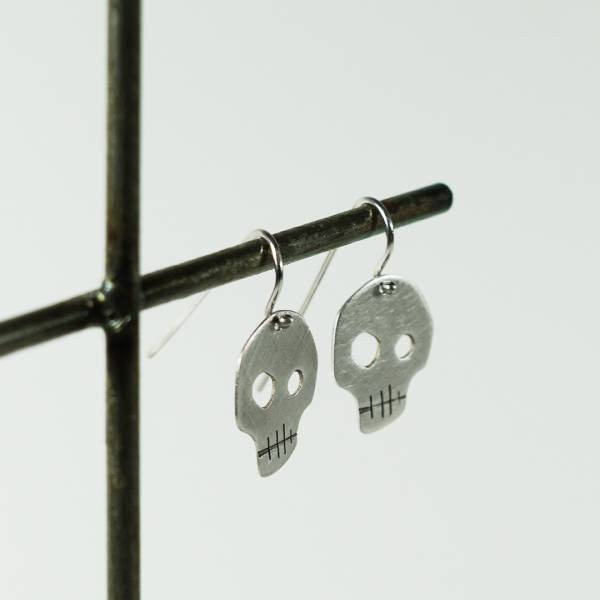 Arracades plata CALAVERA