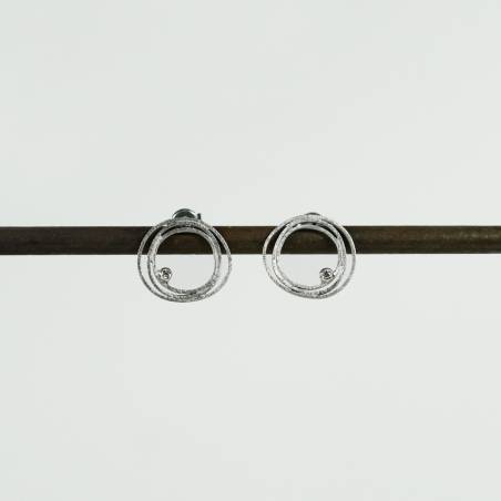 Pendientes oro y diamantes LIA