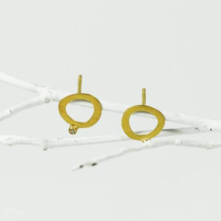 Pendientes de oro y diamante MUT