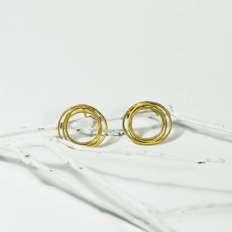 Pendientes de oro amarillo 18k