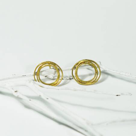 Arracades d'or groc de 18k