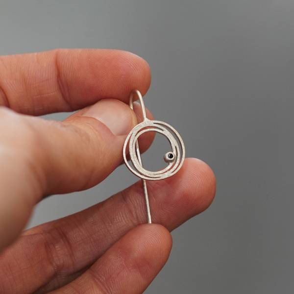 Arracades Lia, plata i diamant
