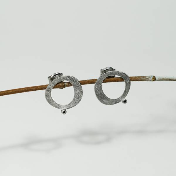 MUT silver earrings
