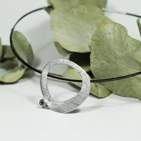 Penjoll de plata i diamants