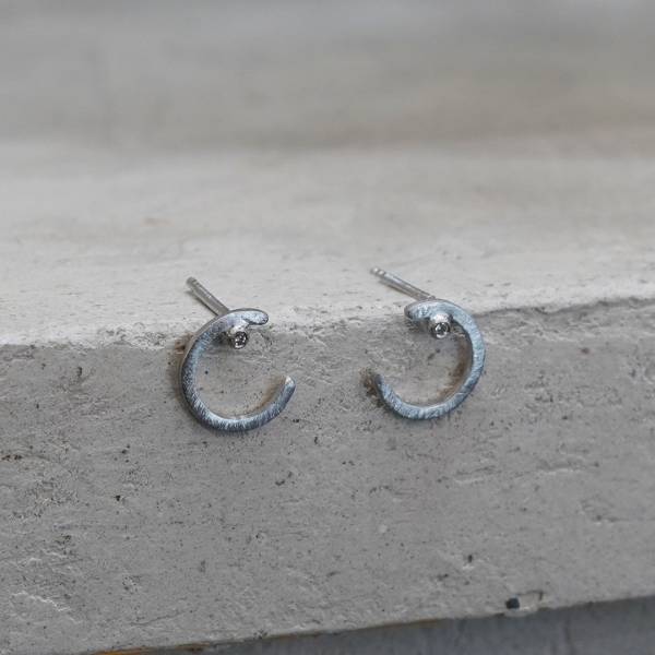 Arracades petites de plata de llei de la col·lecció Anthea