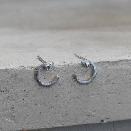 Arracades petites de plata de llei de la col·lecció Anthea