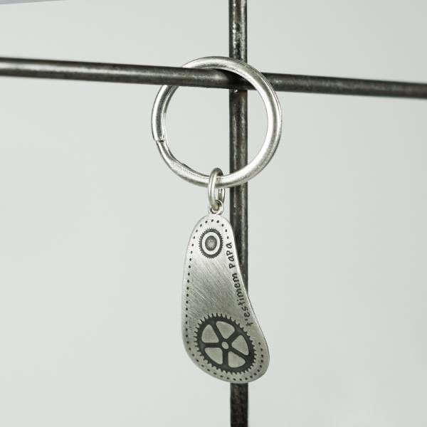 Clauer de plata cadena de bicicleta