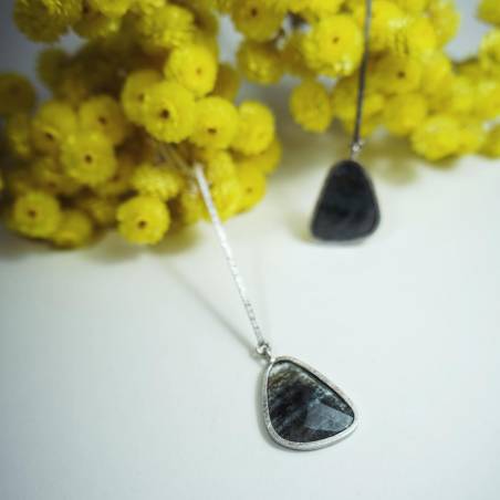 Larges earrings silver design