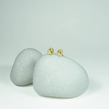 Small yellow gold earrings