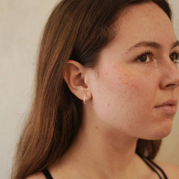 small silver earrings Barcelona