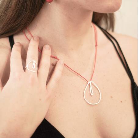 Anell plata mat
