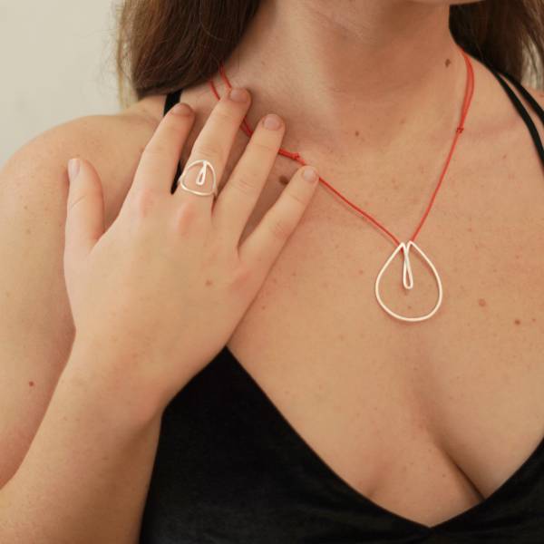Design sterling silver necklace