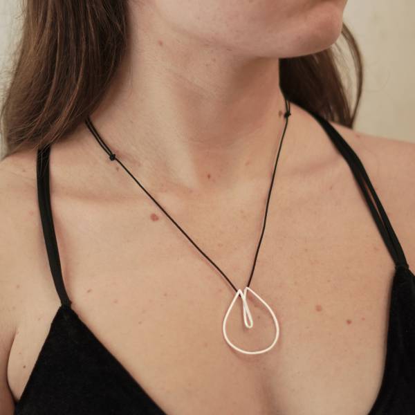 Collaret plata minimalista