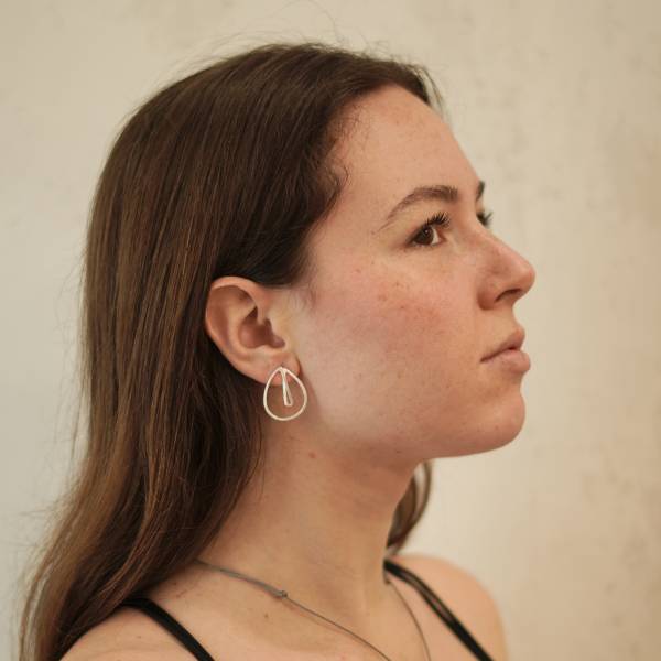 pendientes plata presión