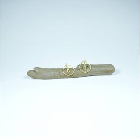 Small 18 Kts yellow gold earrings