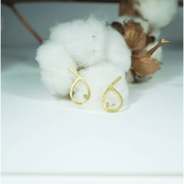 Pendientes grandes oro y diamantes