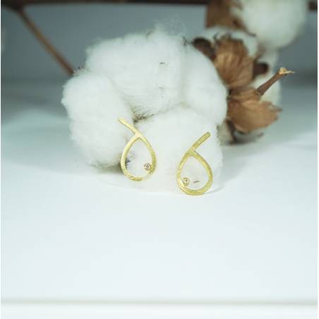 Pendientes grandes oro y diamantes