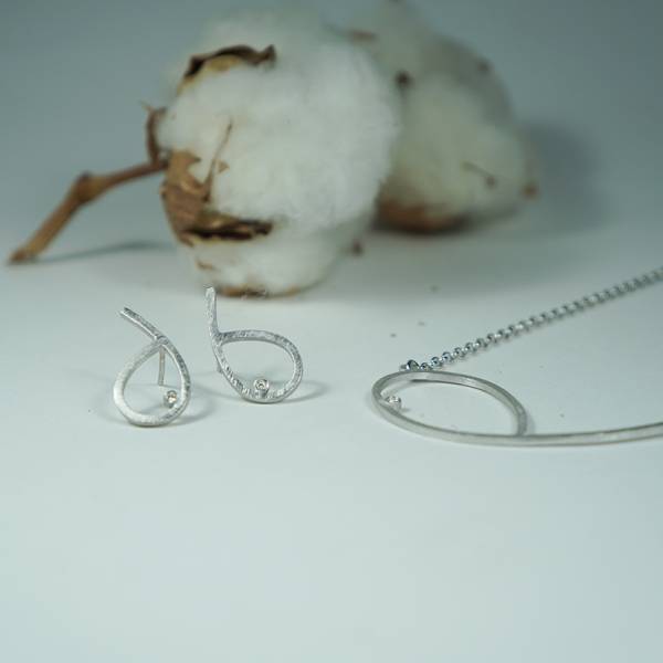 Pendientes plata rodio en Barcelona